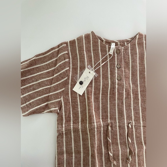 ELENI DRESS || CEDAR PINSTRIPE BY RYLEE + CRU - Picture 2 of 6